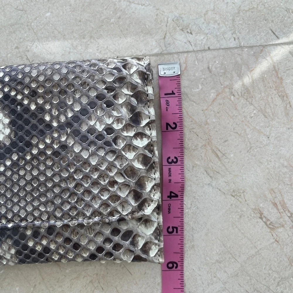 PHYTON SNAKE SKIN CLUTCH - WITH CHAIN AND BELT